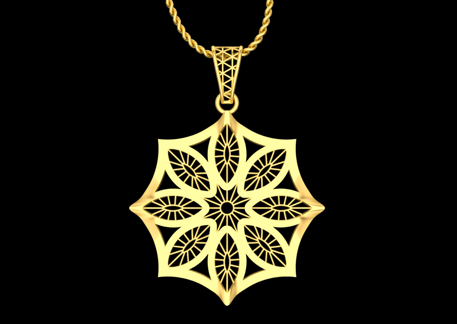 Celestial Harmony Necklace Free 3D print model_1
