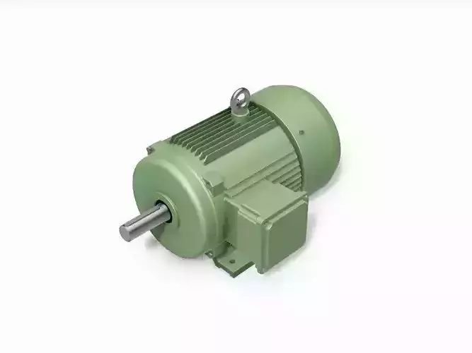 160M B3 Right IEC electric motor - 3D CAD model