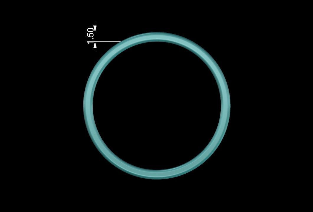 Wedding Band Ring with Diagonal Twisted Pattern for Couples 3D print model_13