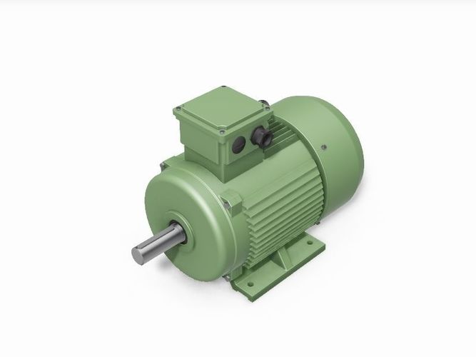 160M B3 Top IEC electric motor - 3D CAD model 3D model