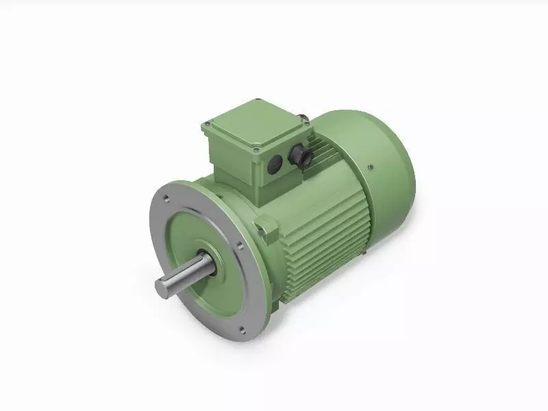 160M B5 IEC electric motor - 3D CAD model 3D model_0