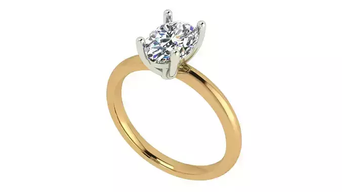 Oval solitaire Ring