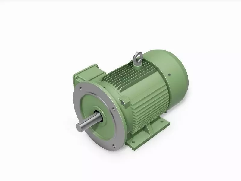 160M B35 Left IEC electric motor - 3D CAD model 3D model