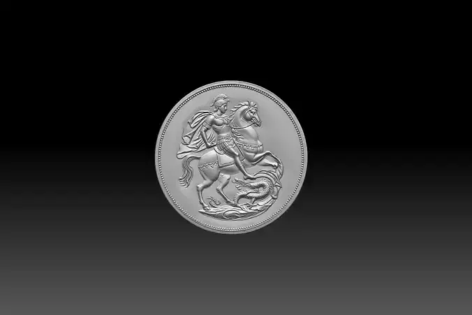 High-resolution STL model of an Alexander the Great coin 