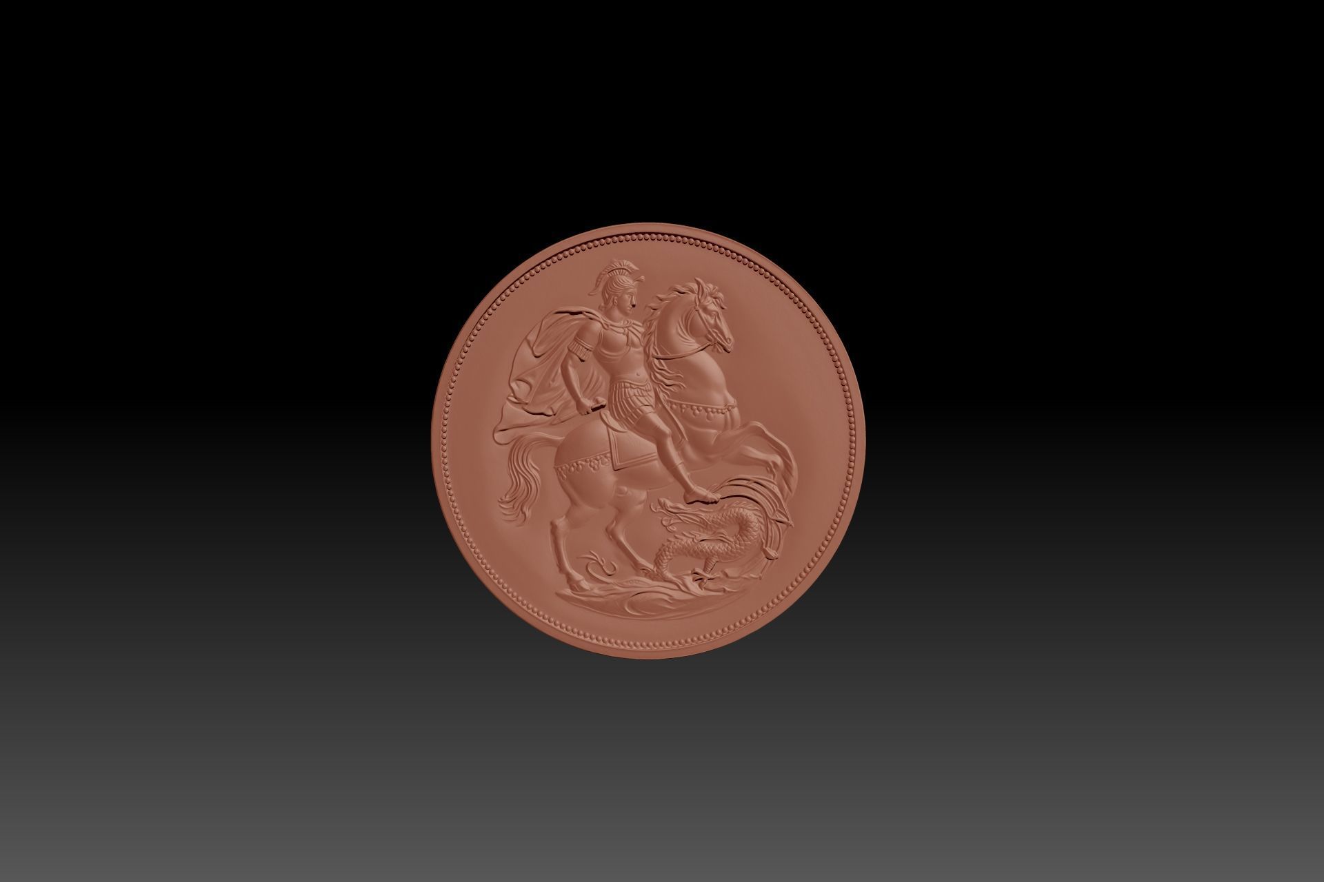 High-resolution STL model of an Alexander the Great coin 3D print model_1