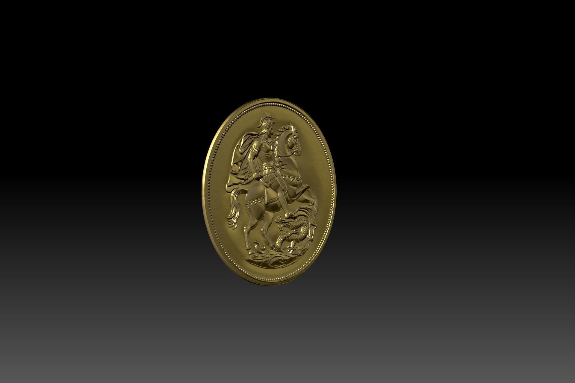 High-resolution STL model of an Alexander the Great coin 3D print model_3