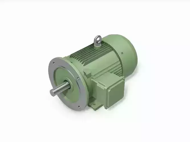 160M B35 Right IEC electric motor - 3D CAD model