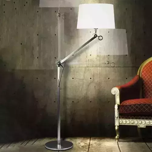 Industrial Adjustable Floor Lamp