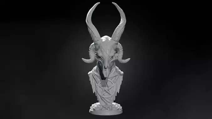 Baphomet Skull Bust