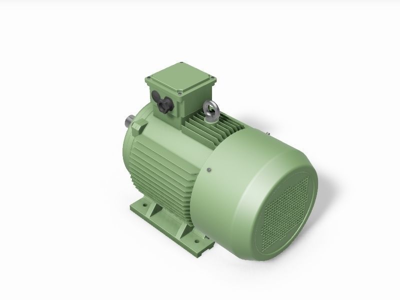 180L B3 Top IEC electric motor - 3D CAD model 3D model_3