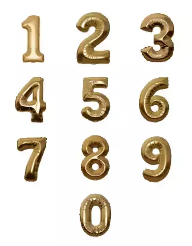 Balloon numbers birthday