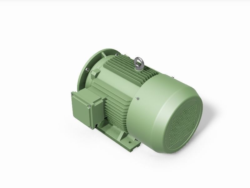 180L B35 Right IEC electric motor - 3D CAD model 3D model_3
