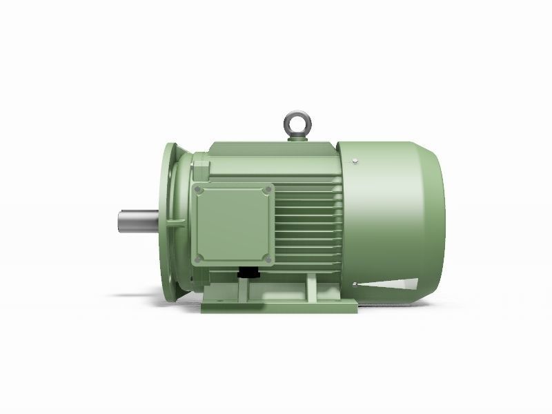 180L B35 Right IEC electric motor - 3D CAD model 3D model_2