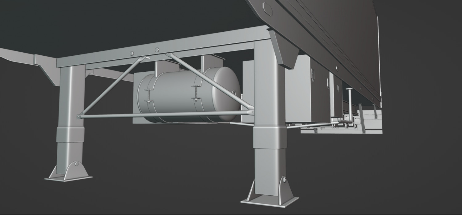 Truck Trailer 3D model_13