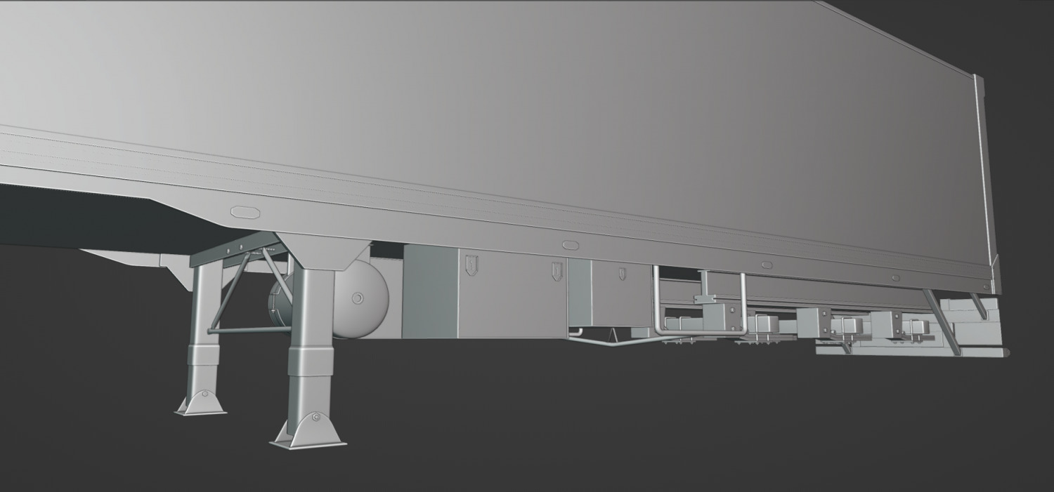 Truck Trailer 3D model_5