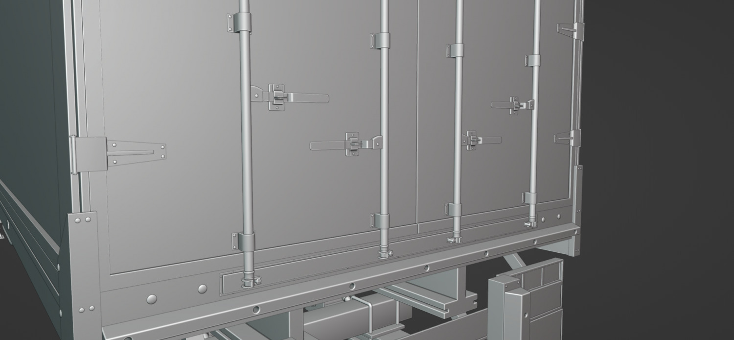 Truck Trailer 3D model_10