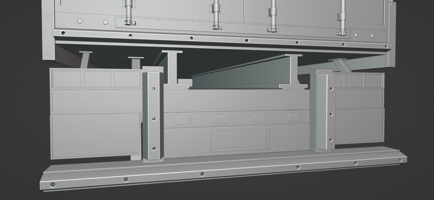Truck Trailer 3D model_7