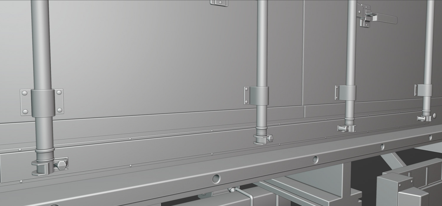 Truck Trailer 3D model_12