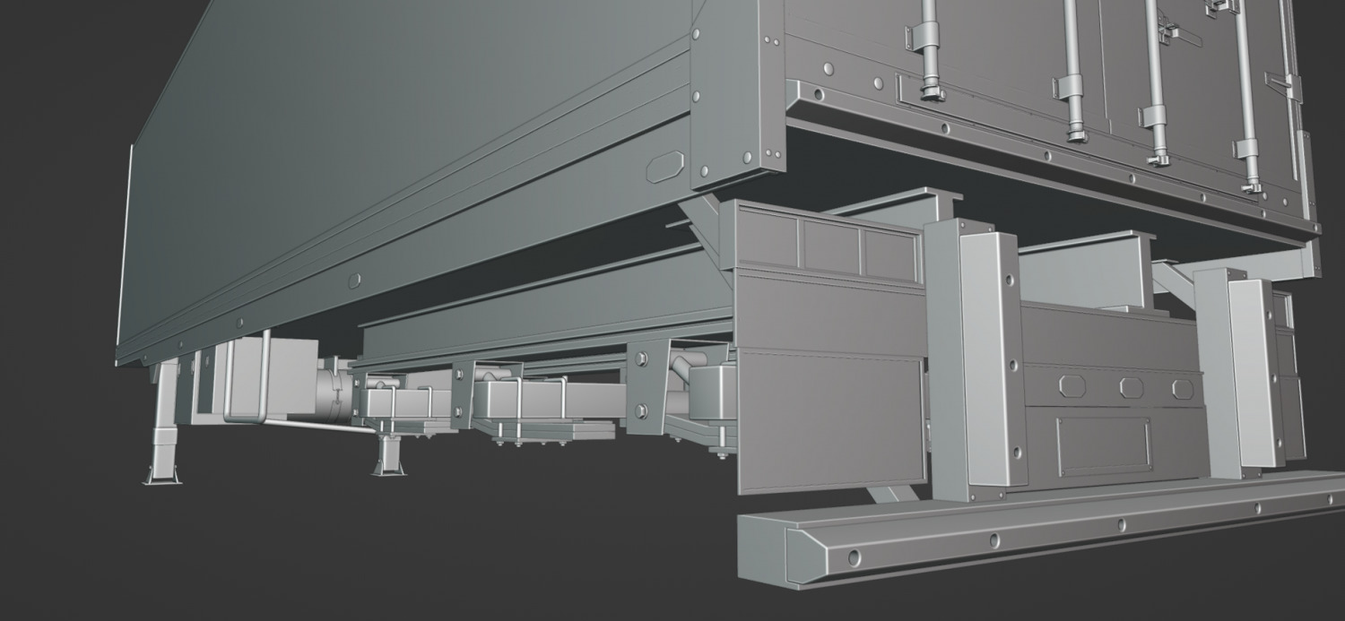 Truck Trailer 3D model_6