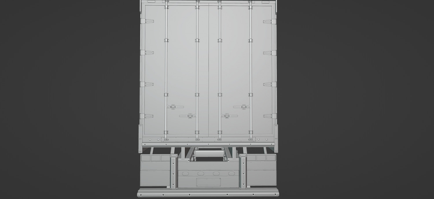 Truck Trailer 3D model_1