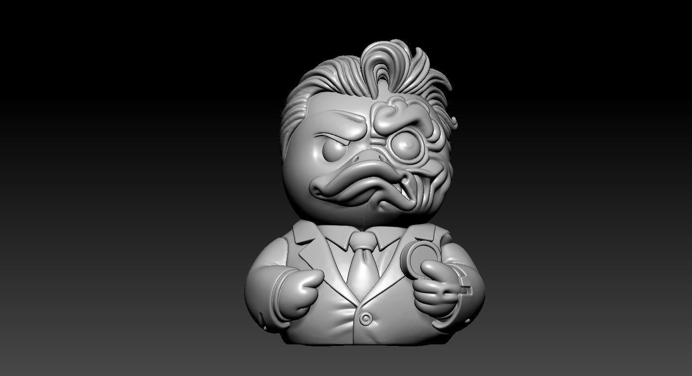 Rubber Duck - Two-Face DC Comics - 3d print 3D print model_3