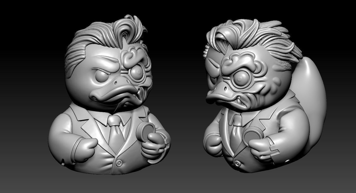 Rubber Duck - Two-Face DC Comics - 3d print 3D print model_1