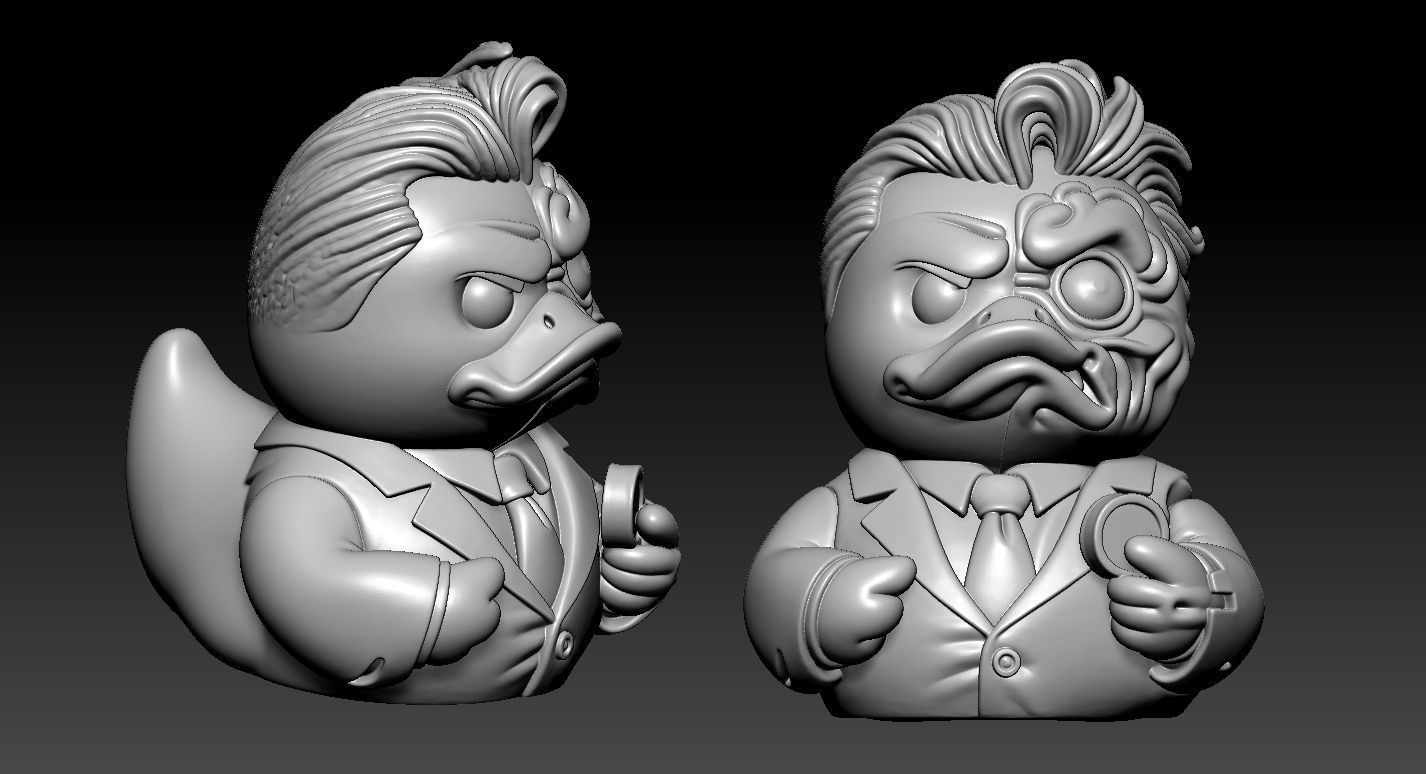 Rubber Duck - Two-Face DC Comics - 3d print 3D print model_2