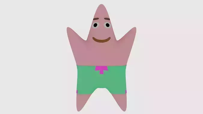 Patrick from SpongeBob 3D Model Low-poly 3D model