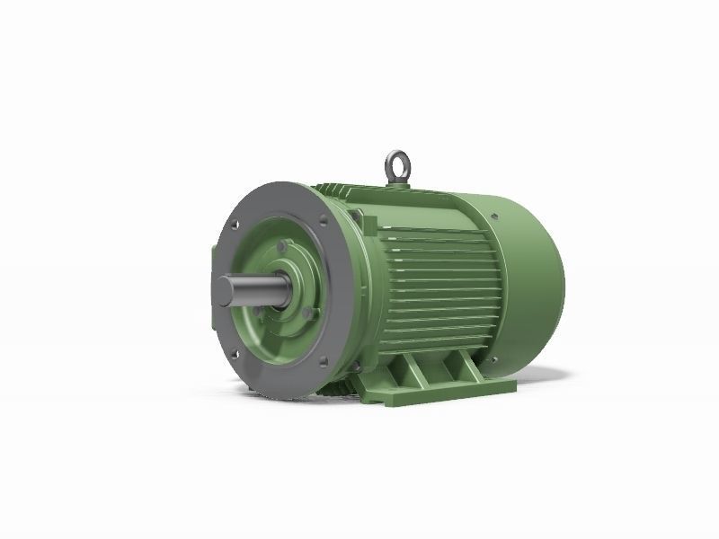180M B35 Left IEC electric motor - 3D CAD model 3D model_1
