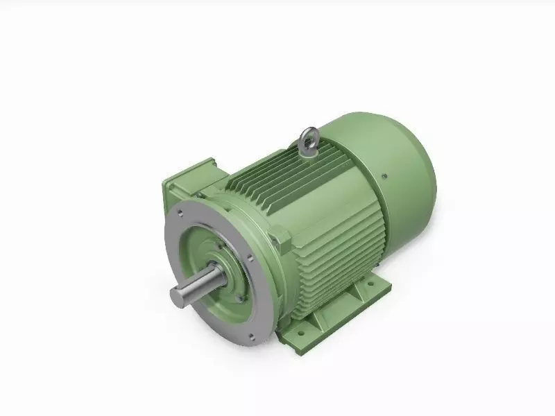 180M B35 Left IEC electric motor - 3D CAD model 3D model_0