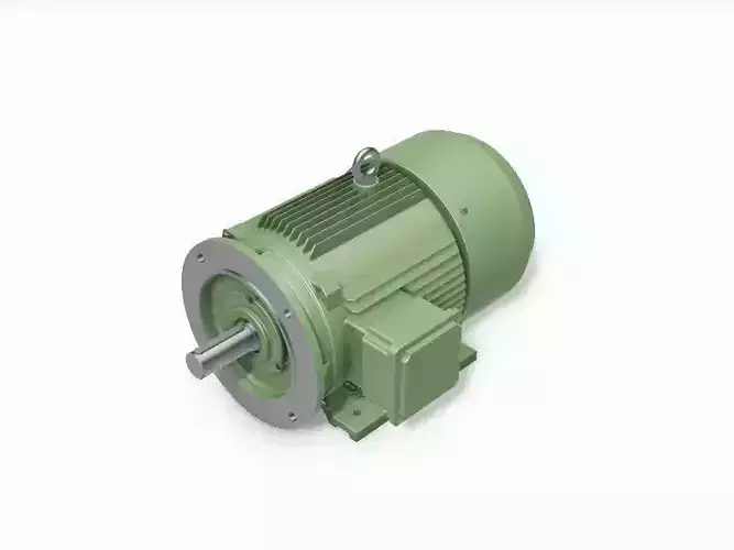 180M B35 Right IEC electric motor - 3D CAD model