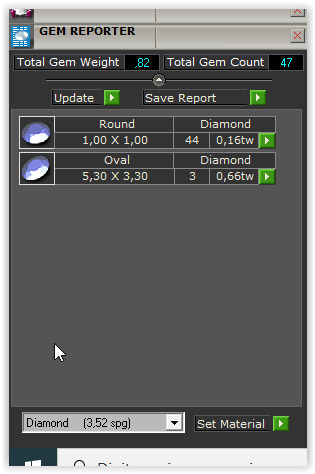 Three-Stoned Ring 3D print model_6