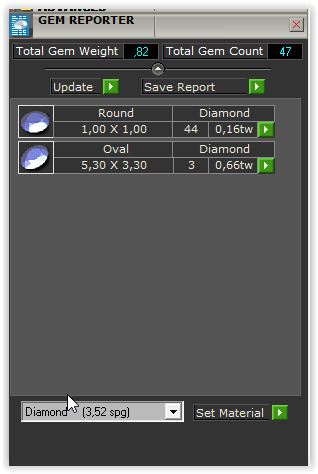 Three-Stoned Ring 3D print model_7