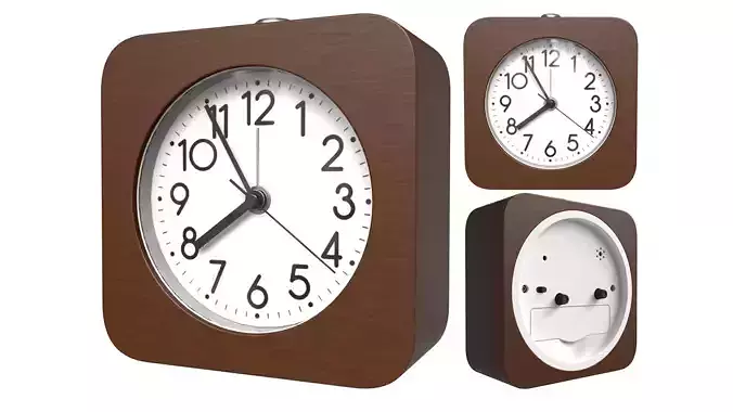 Alarm Clock Wood HASMI