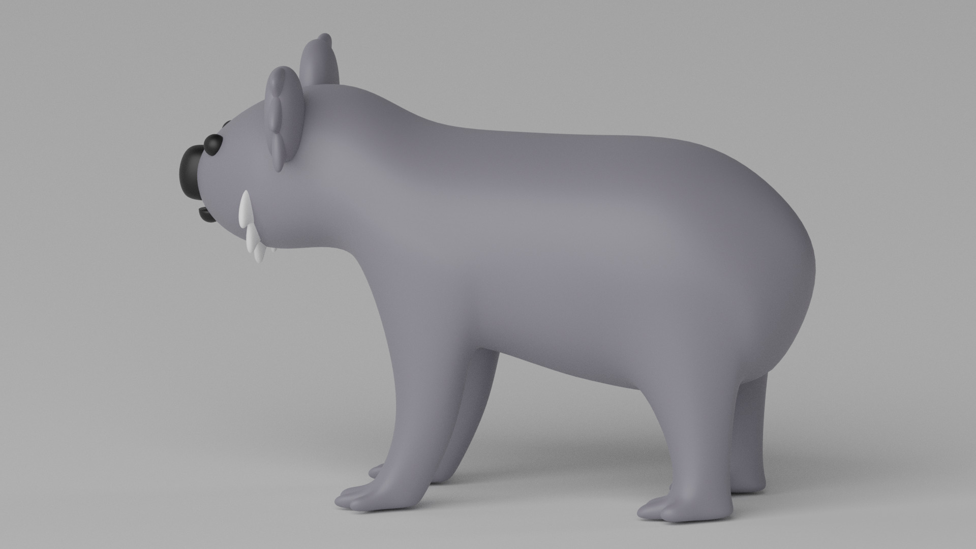 Cartoon Cute Koala 3D model_5