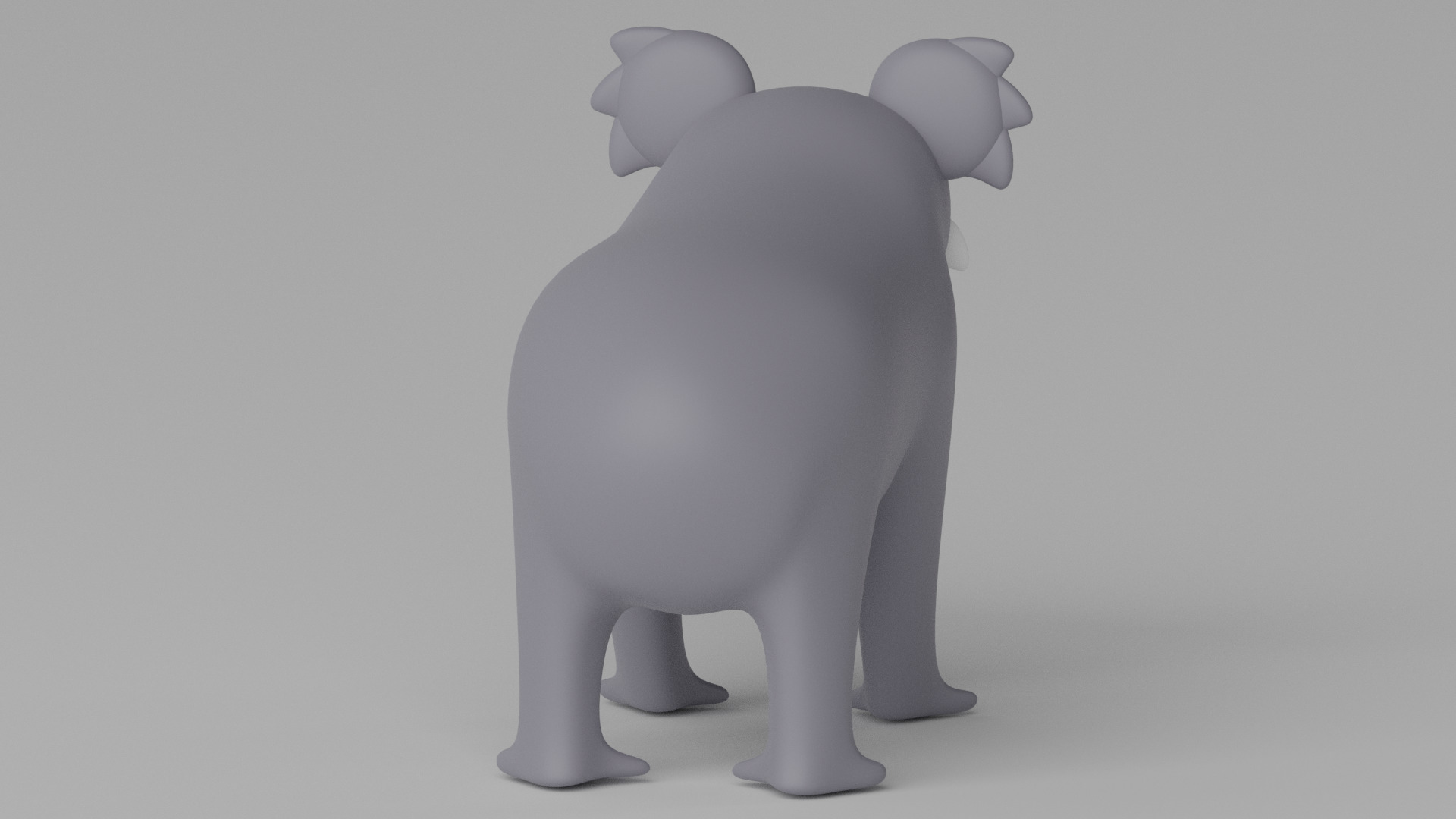 Cartoon Cute Koala 3D model_8