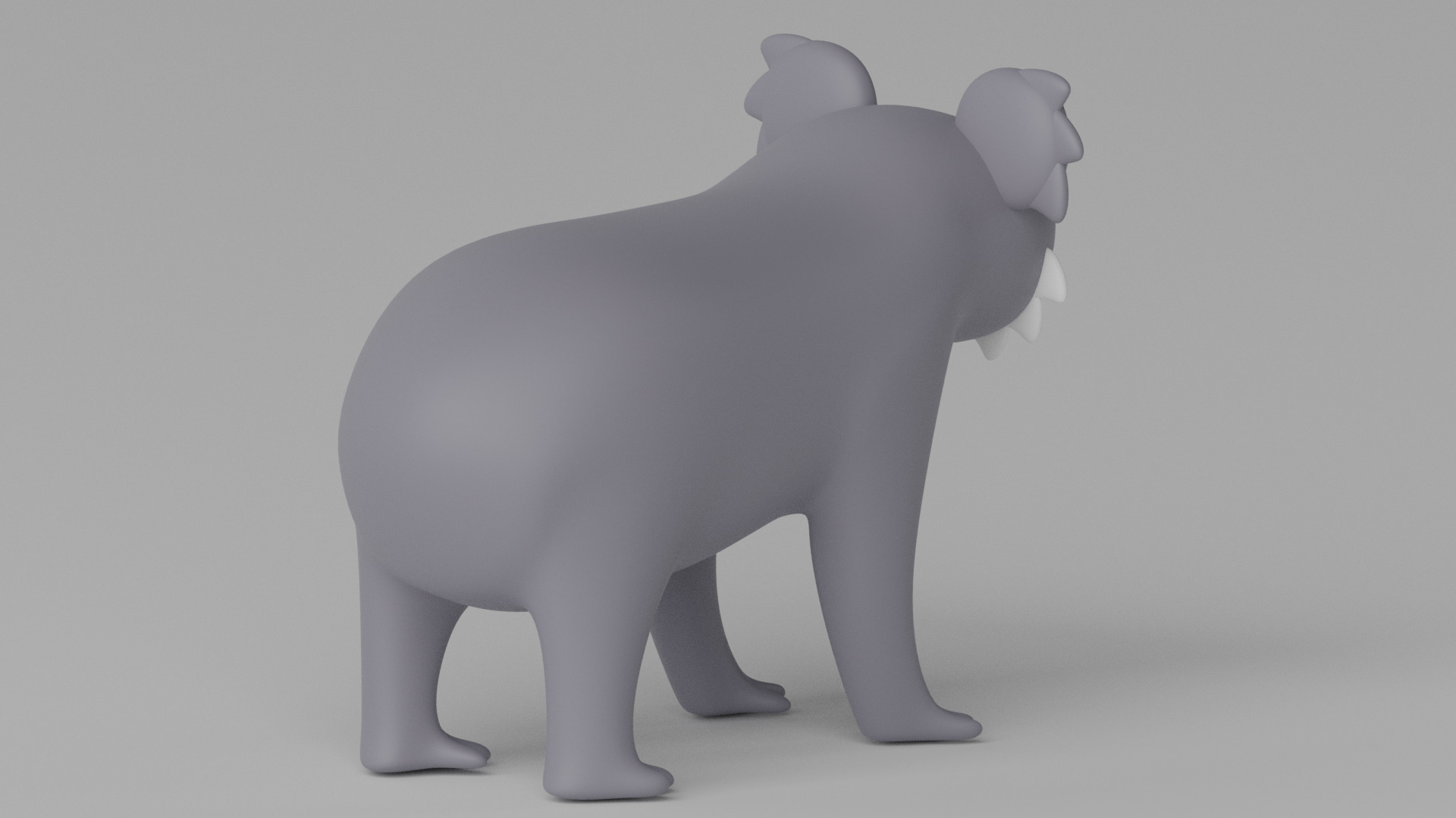 Cartoon Cute Koala 3D model_9