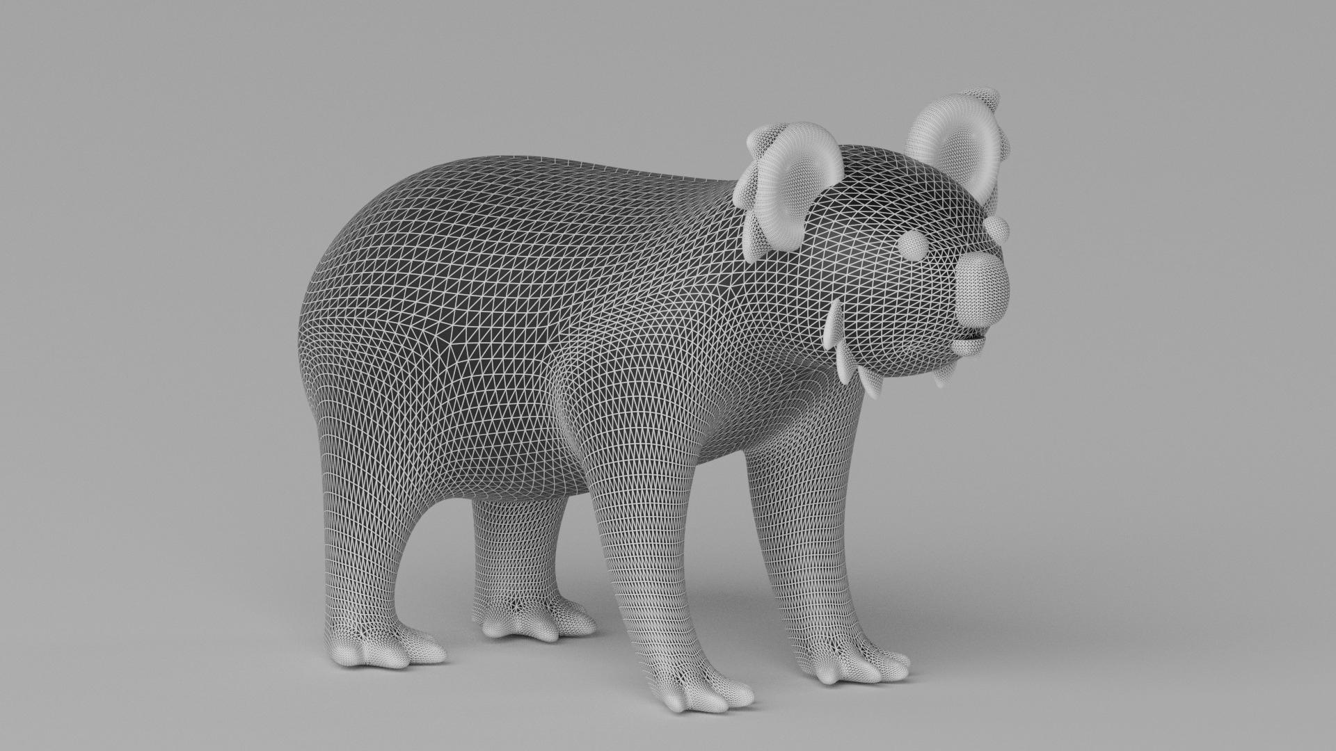 Cartoon Cute Koala 3D model_12