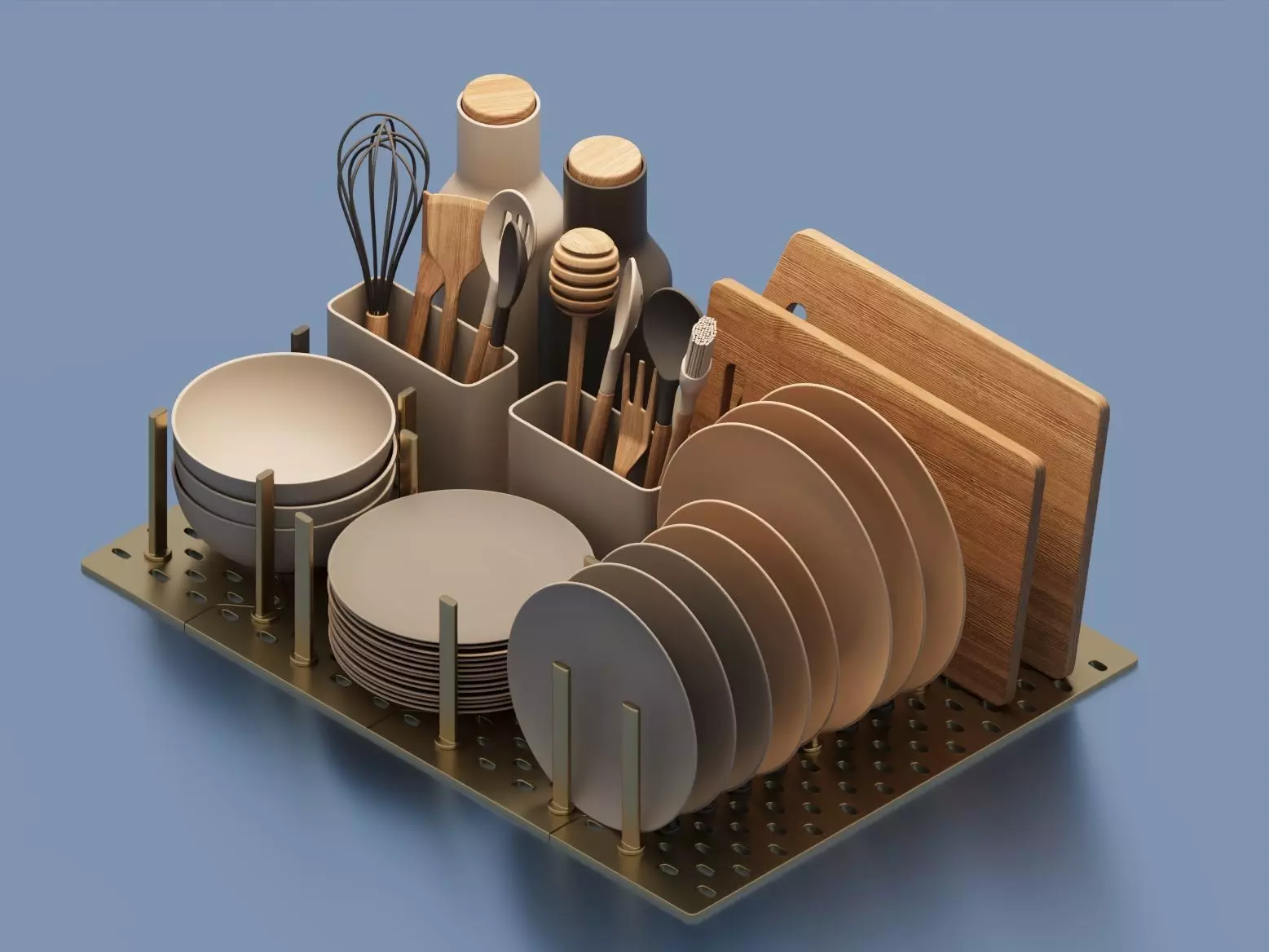 Ikea Uppdatera Pegboard kithen 3D model_0