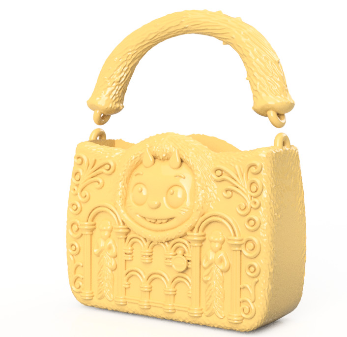 Labubu clutch 3D print model_6