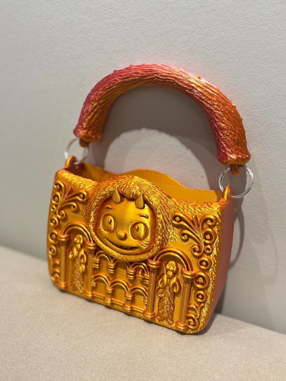 Labubu clutch 3D print model_3