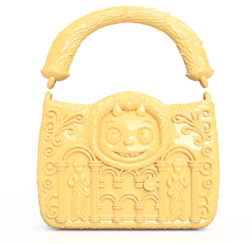 Labubu clutch 3D print model_8