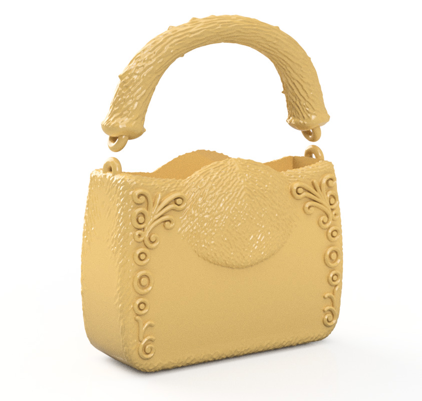 Labubu clutch 3D print model_9