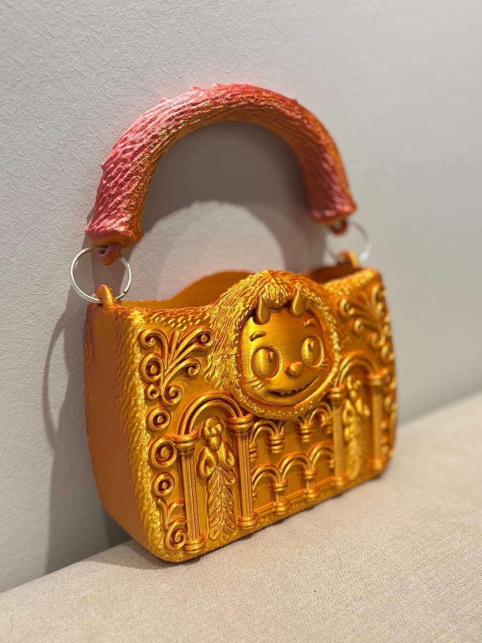 Labubu clutch 3D print model_2