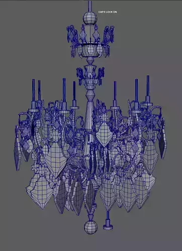 LOW POLY CHANDELIER BAROQUE