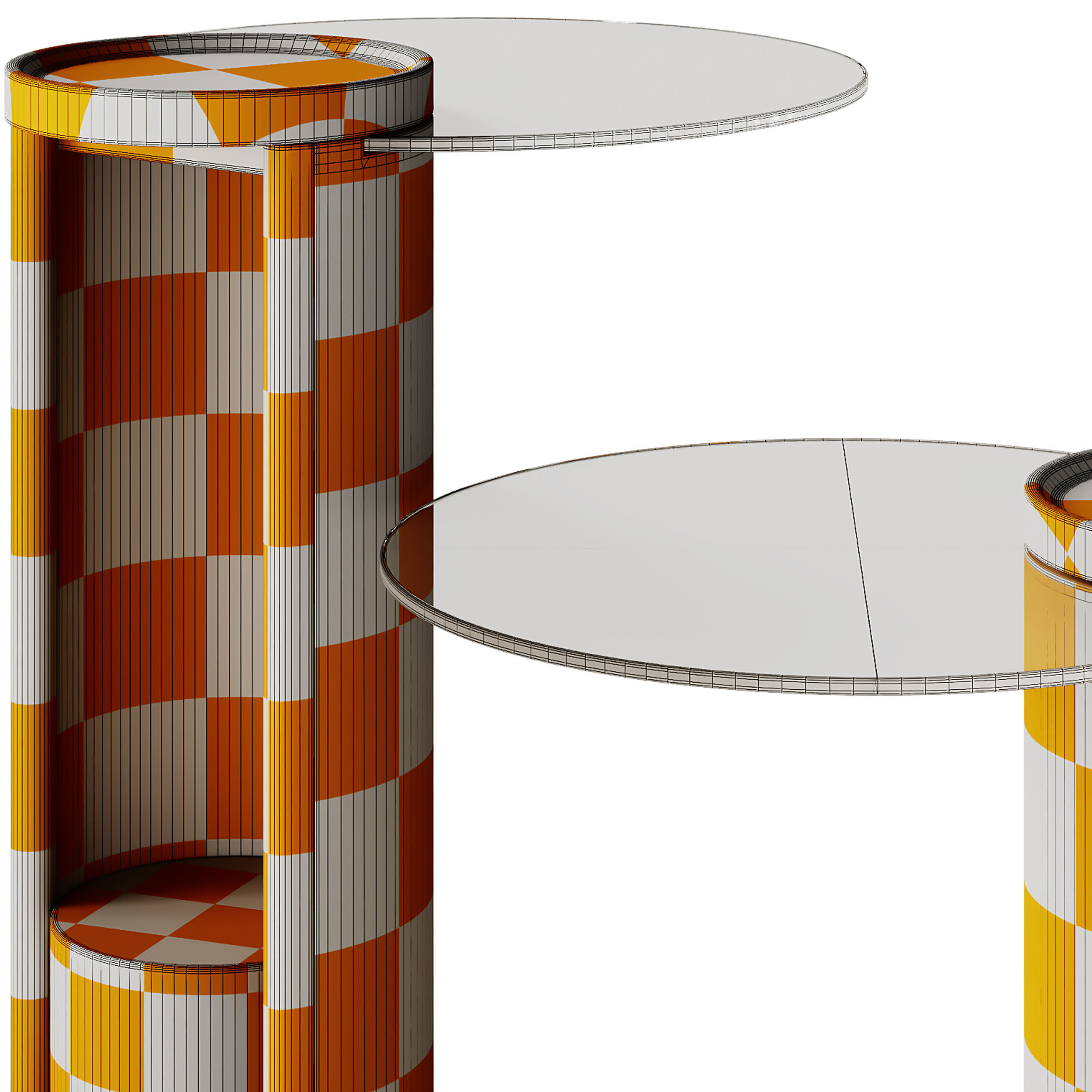 Turri Nook Round Glass Coffee Tables 3D model_9