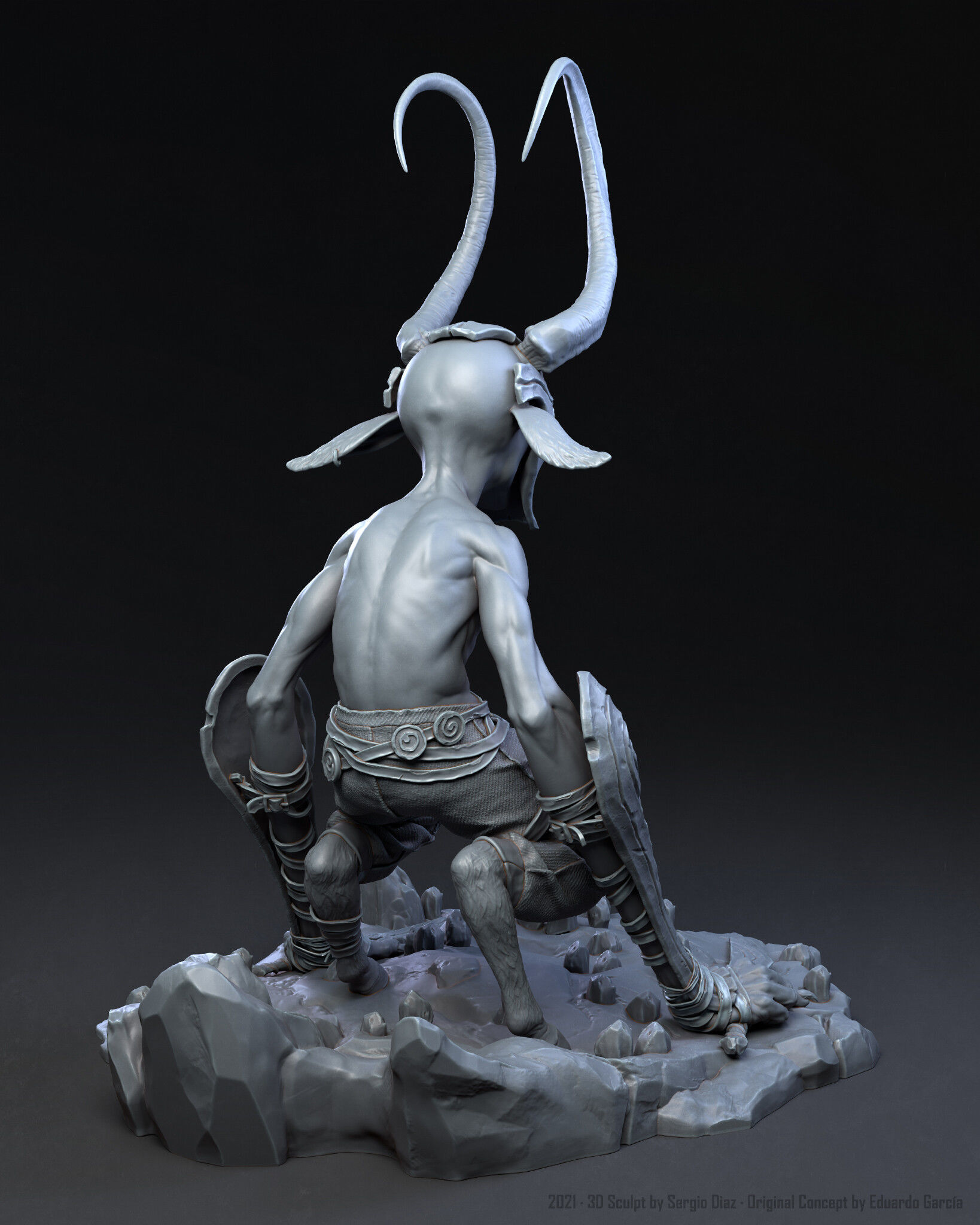 Imp Statue 3D print model_4
