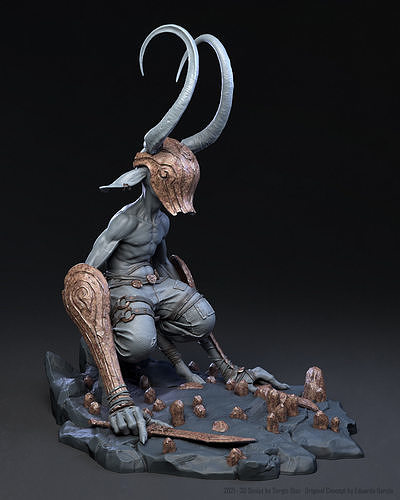 Imp Statue 3D print model
