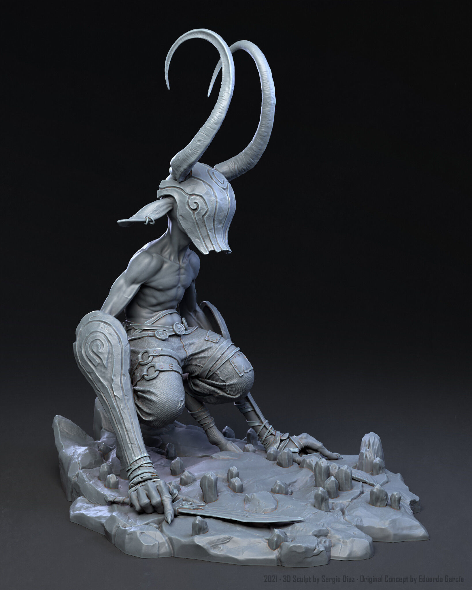 Imp Statue 3D print model_1