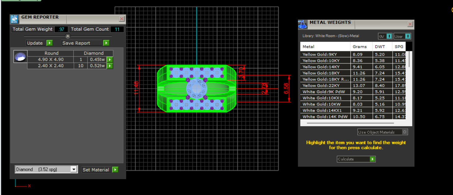 Men Diamond Ring 3D print model_2